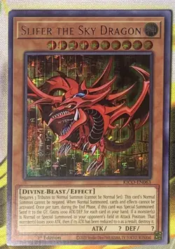 Yu-Gi-Oh! Slifer the Sky Dragon Secret Pharaoh Rare NM 1st Edition KICO-EN063 - Image 1