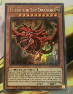 Yu-Gi-Oh! Slifer the Sky Dragon Secret Pharaoh Rare NM 1st Edition KICO-EN063 - Image 5