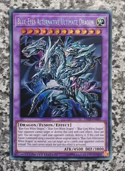 Yugioh TN19-EN001 Blue-Eyes Alternative Ultimate Dragon Prismatic Secret MINT - Image 1