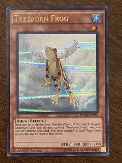 Treeborn Frog DUSA-EN058 Duelist Saga 1st Edition Ultra Rare LP - Image 1