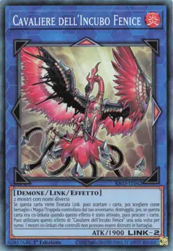 Yu Gi Oh Rare Collectors Ita 1Ed Ra03-It042 Knight Of The Nightmare Phoenix - Image 1