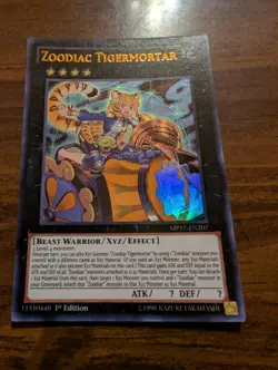 Zoodiac Tigermortar 1st Ed Ultra Rare MP17-EN207 Yu-Gi-Oh - Image 1
