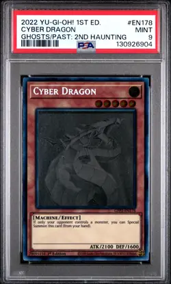 Yugioh Cyber Dragon GFP2-EN178 1st Edition Ghost Rare PSA 9 MINT - Image 1