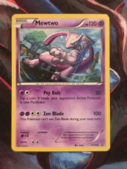 Mewtwo XY100 Black Star Promo Holo Pokemon Card - Image 1