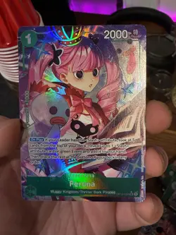 Perona OP12-034 Alternative Art SR One Piece Card Game - Image 1