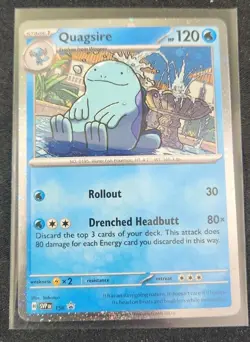 Quagsire ERROR COSMOS HOLO BLEED 156 Pokemon TCG Card SVP Near Mint NM - Image 1