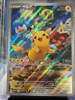 Pikachu 027 Sv: Scarlet & Violet Promo Cards Holo - LP - Image 1