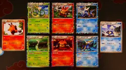 LP/HP JAPANESE Pokemon SERPERIOR+EMBOAR+SAMUROTT Holo Card BLACK/WHITE Half Deck - Image 1