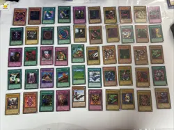 YU-GI-OH! TCG 1996 (X50) Vintage Card Lot Common, Uncommon, Rare NEAR MINT-MP - Image 1