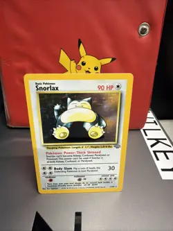 Pokemon Snorlax 11/64 Jungle Holo Rare Card Moderately Played - Image 1