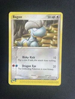 Bagon 50/97 EX Dragon Set Common Pokemon Card Original WOTC Vintage 2003 - MP - Image 1
