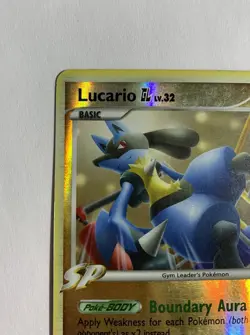 Lucario GL 8/111 MP Rising Rivals Reverse Holo Vintage Pokemon Card TCG - Image 4