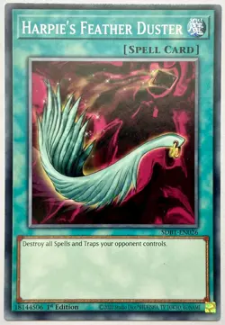 SDBT-EN026 Harpie's Feather Duster - Common 1st Edition Near Mint YuGiOh Card - Image 1