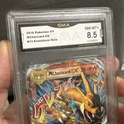 M Charizard EX 13/108 GMA 8.5 NM+ Evolutions XY 2016 Pokemon TCG Card Zard Holo - Image 3