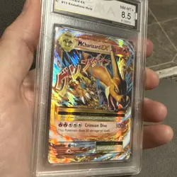 M Charizard EX 13/108 GMA 8.5 NM+ Evolutions XY 2016 Pokemon TCG Card Zard Holo - Image 4