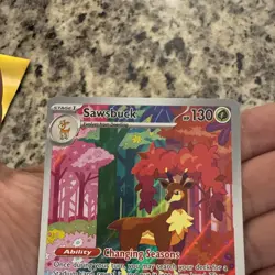 Sawsbuck Pokemon Card - Changing Seasons Ability, Superpowered Horns - Image 2