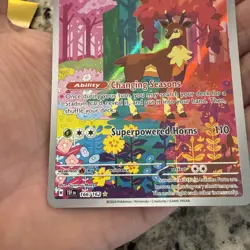Sawsbuck Pokemon Card - Changing Seasons Ability, Superpowered Horns - Image 3