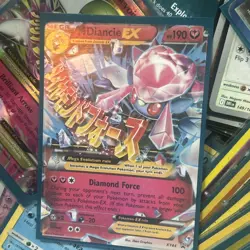 2015 POKEMON MEGA DIANCIE EX HP 190 XY 44 FULL HOLO BLACK STAR PROMO FOIL CARD - Image 4
