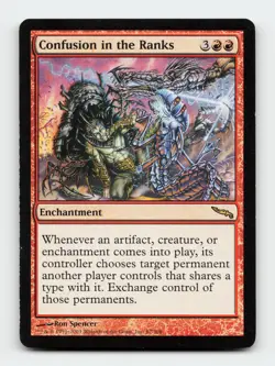Confusion in the Ranks Mirrodin Magic The Gathering MTG Card MP - Image 1