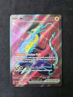 Miraidon EX 227/198 Scarlet and Violet Base Set Ultra Rare Full Art Card - Image 1