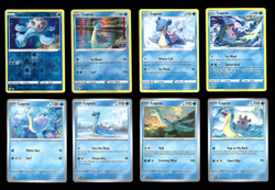 Lapras Collector Card Collection Set of 8 English NM Cute Holo Rare - Image 1