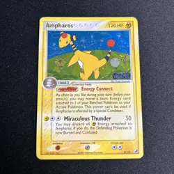 Ampharos 1/115 EX Unseen Forces Pokemon Card, Reverse Holo Rare Stamped. NM-/LP+ - Image 1