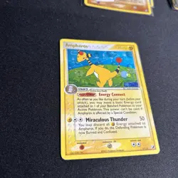 Ampharos 1/115 EX Unseen Forces Pokemon Card, Reverse Holo Rare Stamped. NM-/LP+ - Image 2