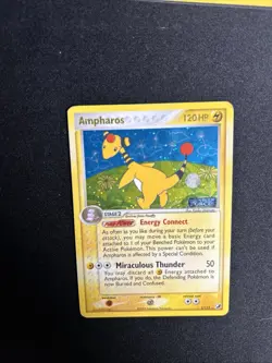 Ampharos 1/115 EX Unseen Forces Pokemon Card, Reverse Holo Rare Stamped. NM-/LP+ - Image 4