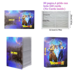 DRAGON BALL Z DBZ CARD FOLDER 4 GRIDS SUPER ALBUM FILE BINDER CASE CCG BOOK A5 - Image 3