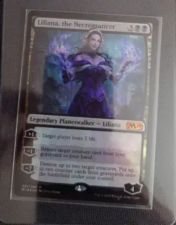 Liliana, the Necromancer Core Set 2019 Foil Card #291 Mythic - Image 1
