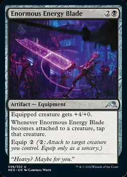 ENORMOUS ENERGY BLADE x4 mtg NM-M Kamigawa Neon Dynasty 4 Unc - Image 1