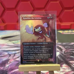 Knuckles the Echidna (Rainbow Foil) Secret Lair Drop MTG MINT - Image 1
