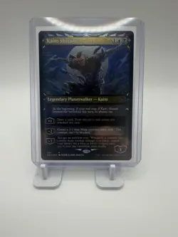 Kaito Shizuki (Showcase Ninja) [Kamigawa: Neon Dynasty] MTG Near Mint Foil etch - Image 1