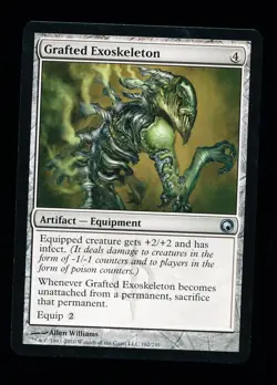 * * 1x Grafted Exoskeleton x1 * * Scars of Mirrodin MTG NM Near Mint - Image 1