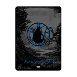 WOTC Phyrexia: All W Island (Phyrexian) - Full Art (Oil Slick Raised Foil) NM - Image 1