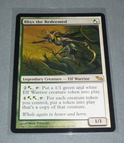 MTG Magic the Gathering Rhys the Redeemed (237/315) Shadowmoor Rare - Image 1