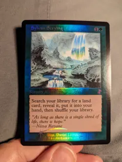 1x Retro Foil Sylvan Scrying NM - Time Spiral Remastered Magic MTG x1 - Image 1