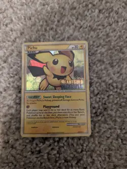 Pichu Holo 28/123 Heartgold Soulsilver Prerelease Promo Pokemon MP/HP - Image 1