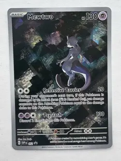 Pokemon Card Lot Of 2 Moltress GX and Mewtwo 151 Promo - Image 1