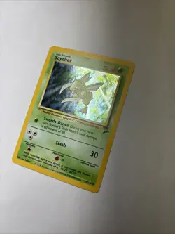 2001 Base Set 2 Scyther Holo 17/130 Rare WOTC Pokemon Card TCG NM Mint *Swirl!* - Image 3