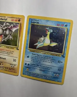 🔥1999 Fossil Holo Lot - Lapras 10/62 + Aerodactyl 1/62 - WOTC Pokemon Card TCG - Image 3