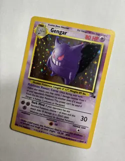 1999 Fossil Set Gengar Holo #5/62 Rare WOTC Pokemon Card TCG Original NM Mint! - Image 3
