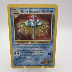 Pokemon TCG Misty's Tentacruel Gym Heroes Holo Rare 10/132 Unlimited VLP - Image 1