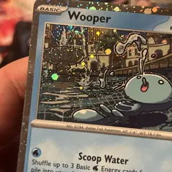 BLEED ERROR Cosmos Swirl Wooper SVP155 Black Star Promo 4 SWIRLSU Pokemon TCG - Image 2