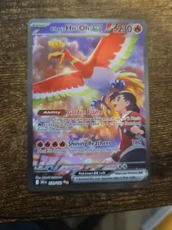 Ethan's Ho-Oh ex 230/182 Destined Rivals SIR Special Illustration Rare Pokemon - Image 3