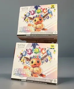 NEW Pokemon Prismatic Evolutions ETB Elite Trainer Box set of 2 SEALED - Image 1
