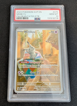 Mimikyu - Pokemon TCG - Paldean Fates ETB - Black Star Promo #075 - PSA 10 - Image 1