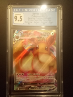 Pokemon TCG- Shining Fates ETB 2021 Eevee VMAX Black Star Promo SWSH087 CGC 9.5 - Image 1