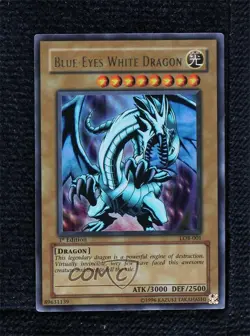 Blue-Eyes White Dragon 1st Ed. YuGiOh Legend of Blue Eyes #LOB-001 2002 - Image 1