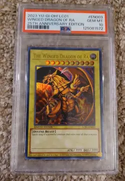 2023 Yu-Gi-Oh Winged Dragon Of Ra 25th Anniversary Edition EN003 PSA 10 GEM MINT - Image 4
